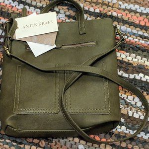 New Olive Antik Kraft Convertible Bag